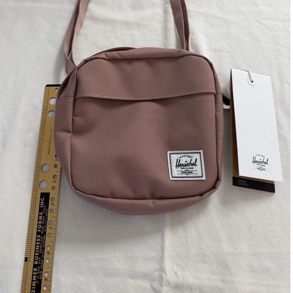 Herschel Supply Co. Ash Rose "Classic Cross Body" & "Charlie" Card Holder NWT - Picture 5 of 9